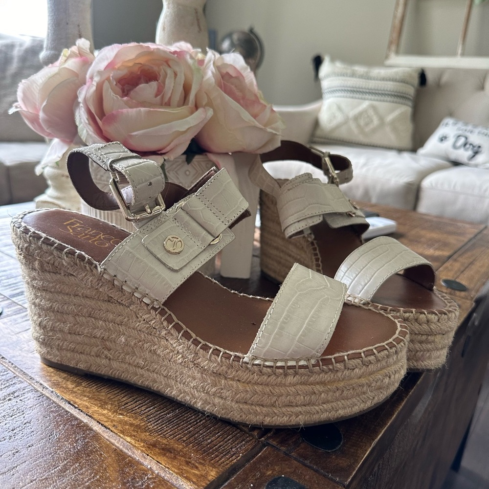 Franco Sarto Leather Wedges